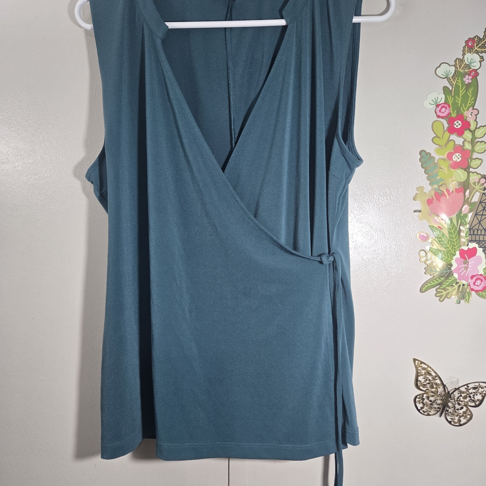 41 Hawthorn Teal Sleeveless Wrap Camisole
